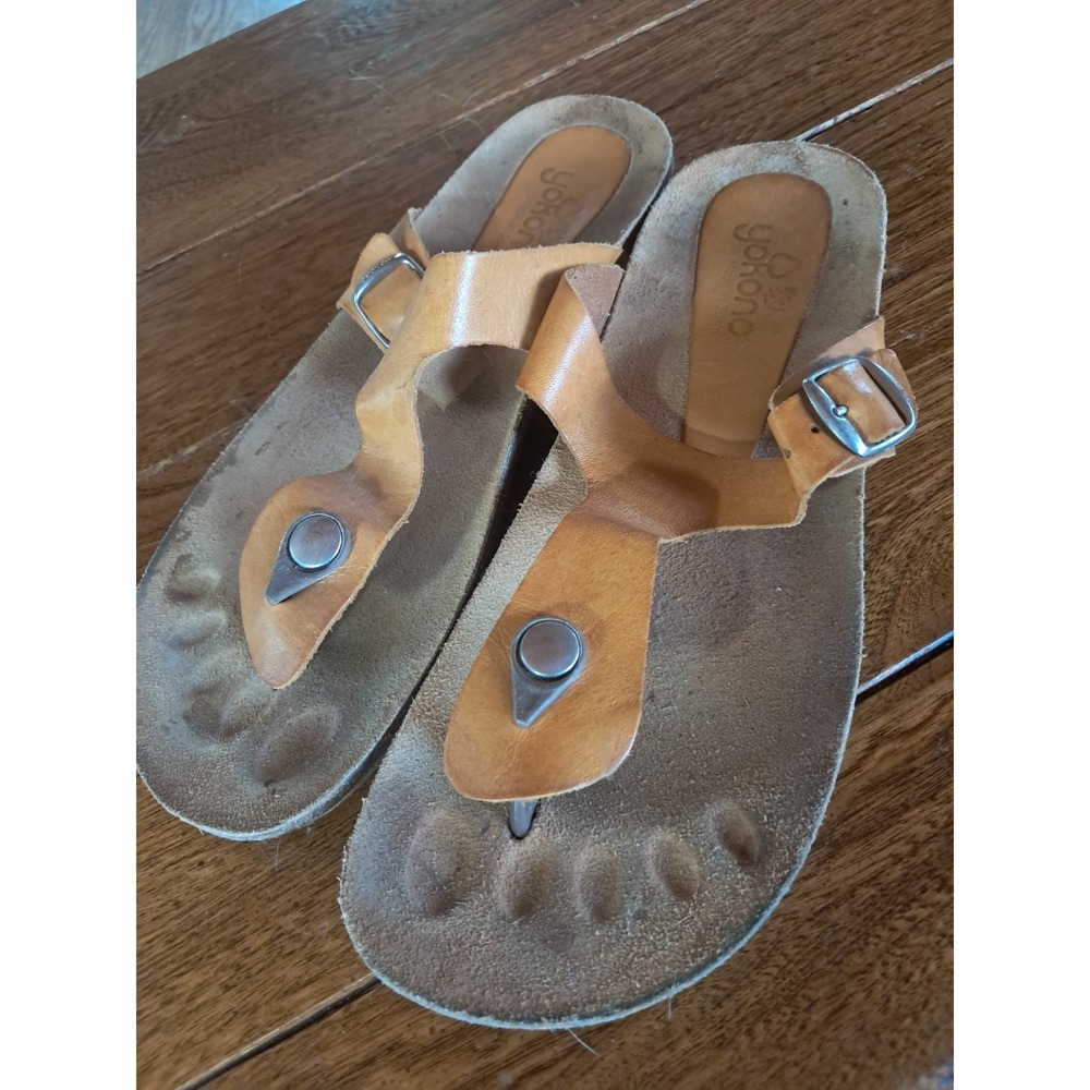 Yokono Sandals 9 Leather Upper Cork Sole